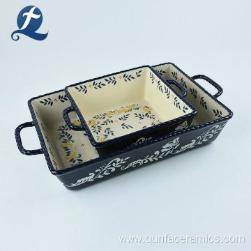 Painted Double Layer Custom Ceramic Loaf Pan